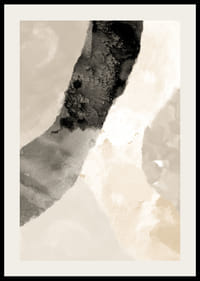 Abstrakta akvarellager i beige, brunt och svart-2