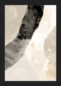 Abstrakta akvarellager i beige, brunt och svart-5