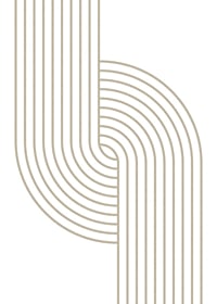 Abstract lines in beige forming curved shapes on white background-7