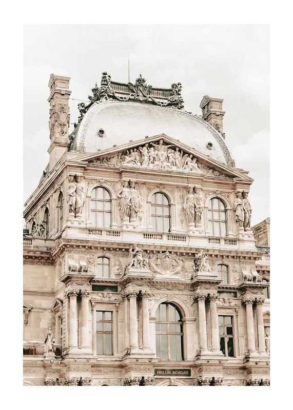 Plagát Pavillon Richelieu Palais du Louvre Paris
