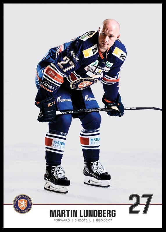 Växjö Lakers Martin Lundberg #27-12