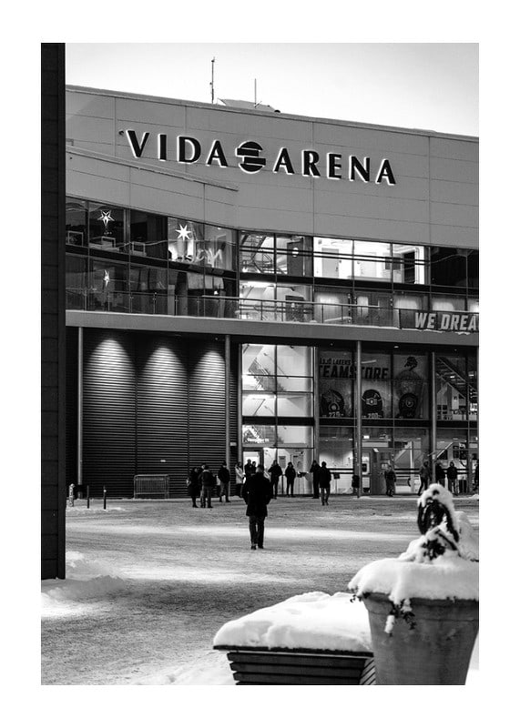 Växjö Lakers Vida Arena B&W No1-12