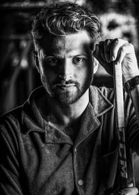 Växjö Lakers Lukas Bengtsson B&W-3