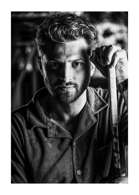 Växjö Lakers Lukas Bengtsson B&W-12