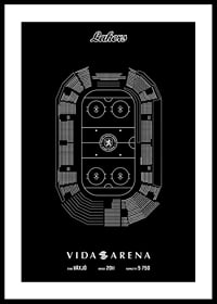 Växjö Lakers Vida Arena Skiss Svart-0