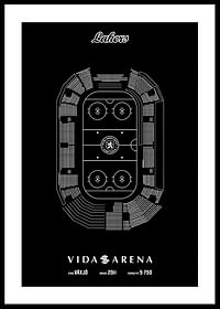 Växjö Lakers Vida Arena Skiss Svart-0