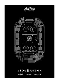 Växjö Lakers Vida Arena Skiss Svart-1