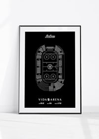 Växjö Lakers Vida Arena Skiss Svart-4