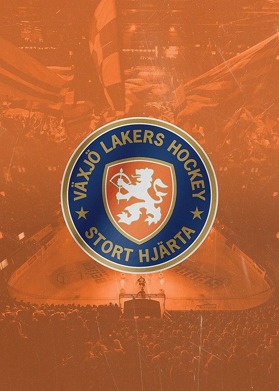 Växjö Lakers VLH Logo Orange-12