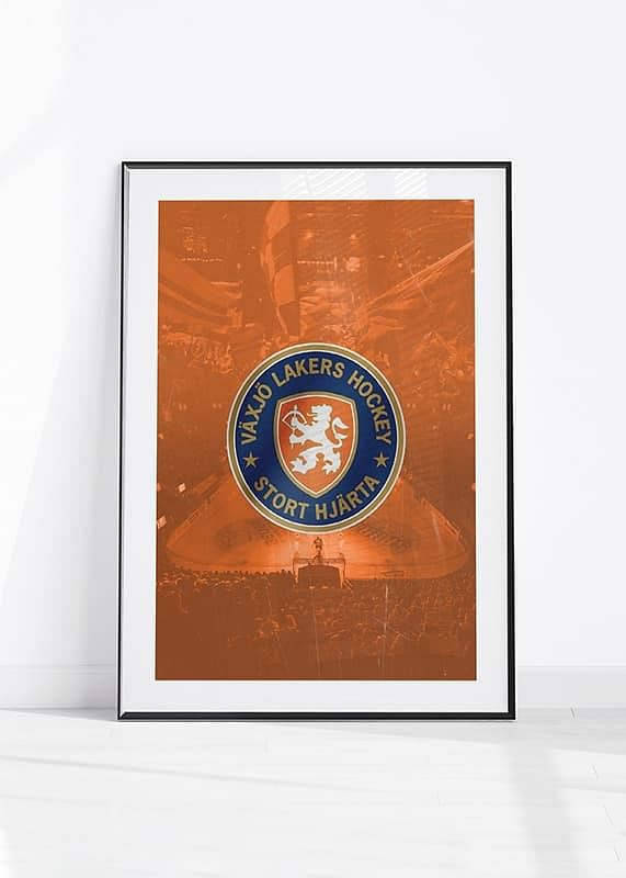 Växjö Lakers VLH Logo Orange-12