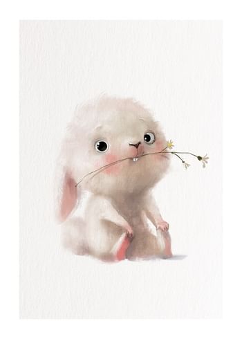 Affiche Bunny And Flower