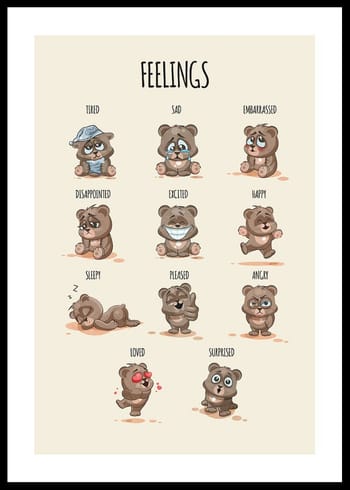 Poszter Teddy Bear Feelings