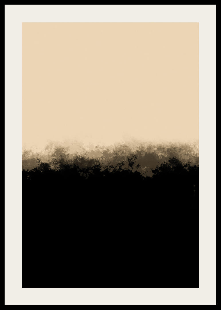 Abstrakte felt i beige og svart med myke overganger-12