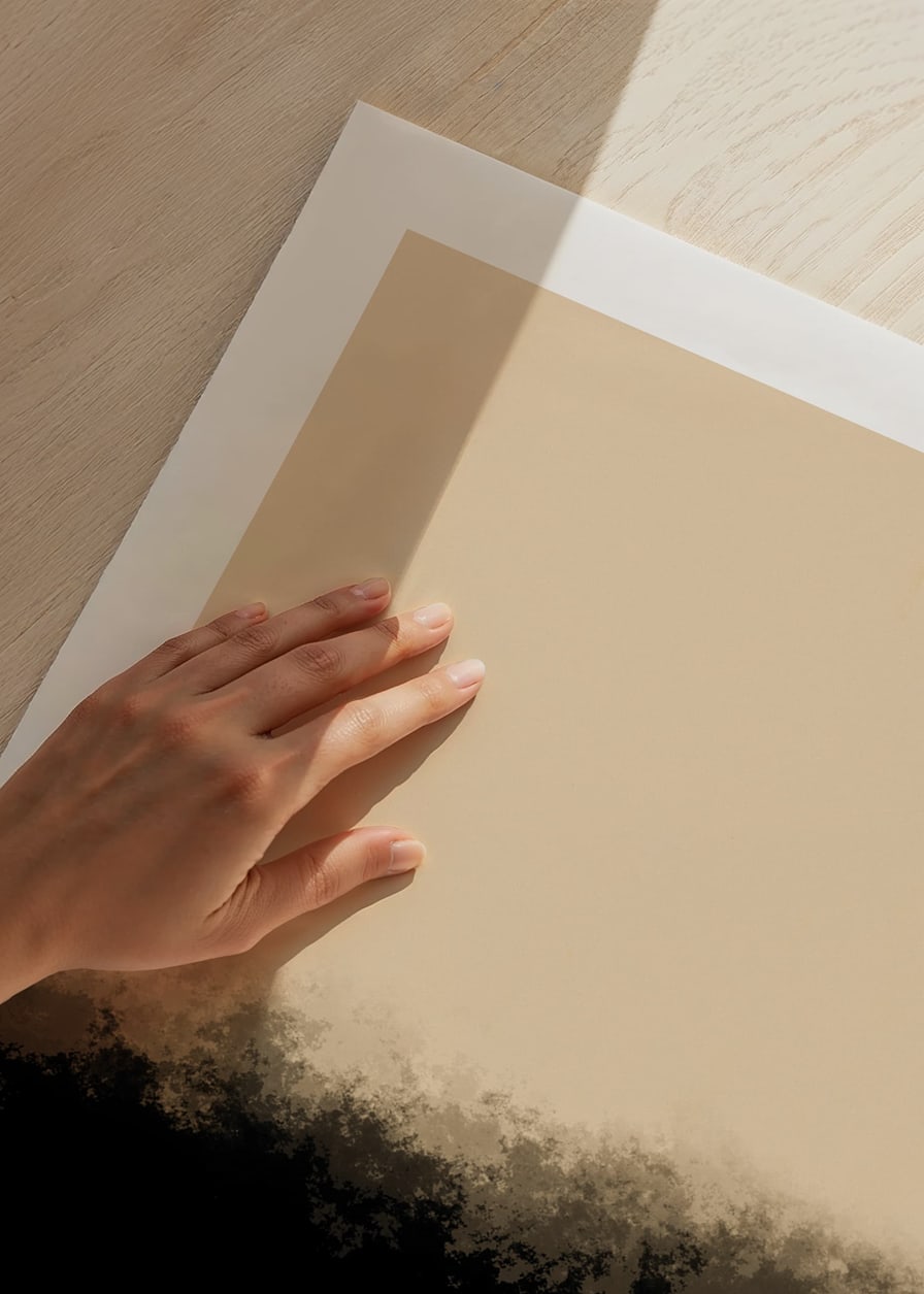 Abstract fields in beige and black with soft transitions-12