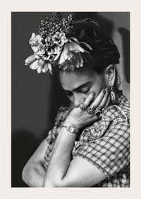 Frida Kahlo B&W-3