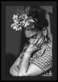 Frida Kahlo B&W-4