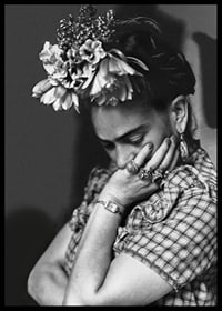 Frida Kahlo B&W-6