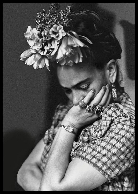 Frida Kahlo B&W-12