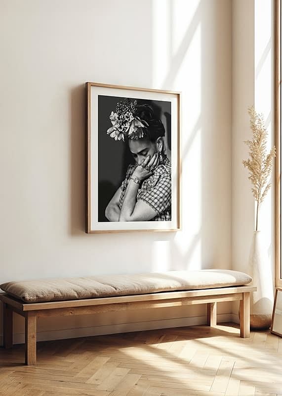 Frida Kahlo B&W-12