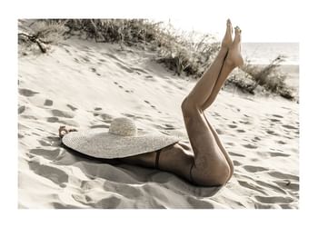 Poster Woman Beach Style