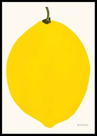 Graphic illustration of a yellow lemon against a light background-6