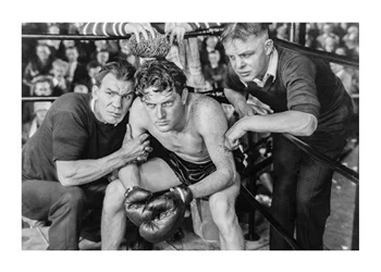 Poster Boxer In Corner