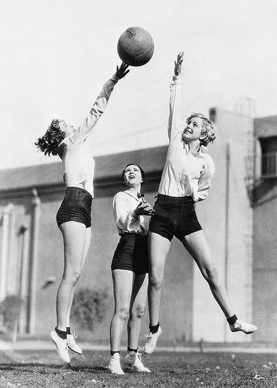 Women Playing Basketball-12