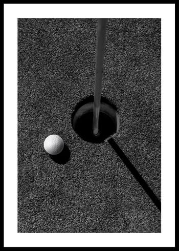 Poster Golf Ball Near Cup