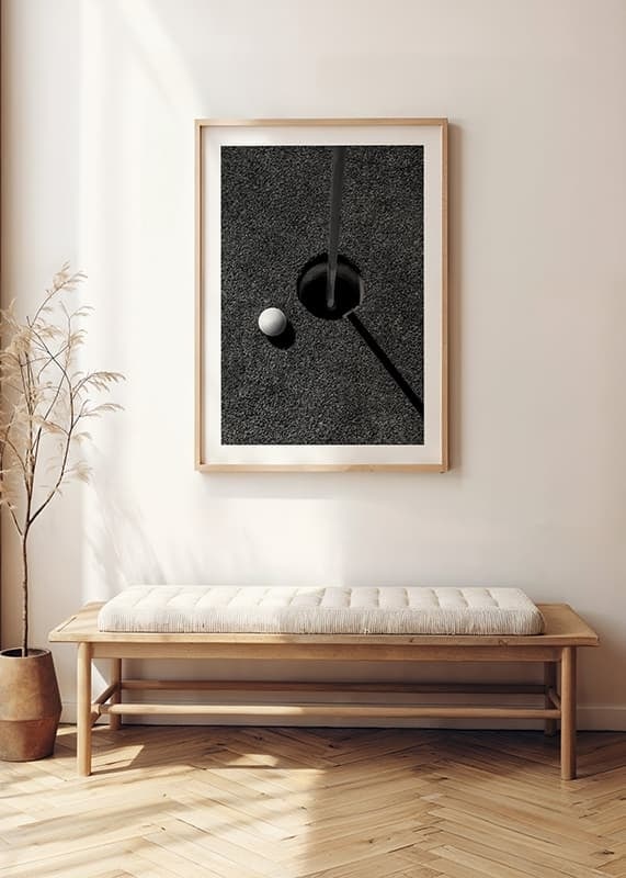 Plakāts Golf Ball Near Cup crossfade