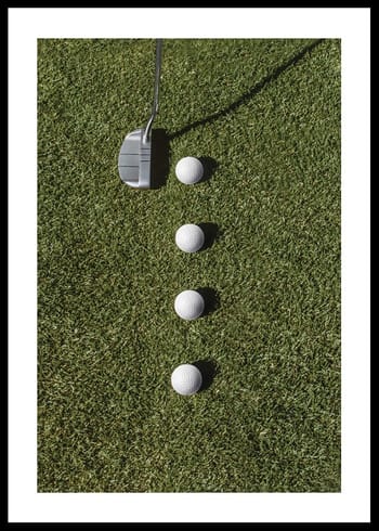 Poster Golfer Putting
