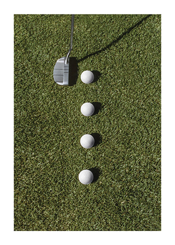 Poster Golfer Putting