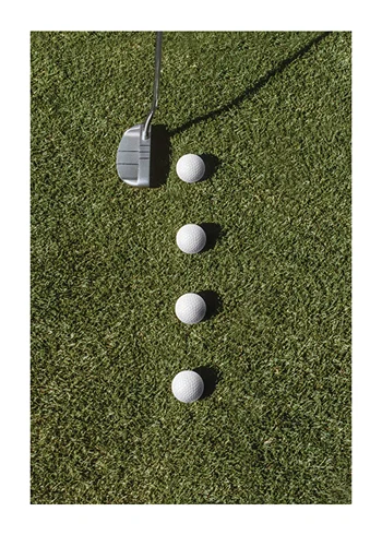 Poster Golfer Putting