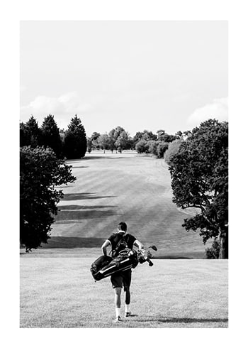 Plagát Golfer Down The Fairway