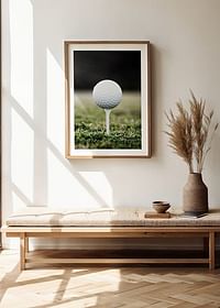 Golf Ball On Tee-4