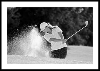 Poster Golf Bunker Shot