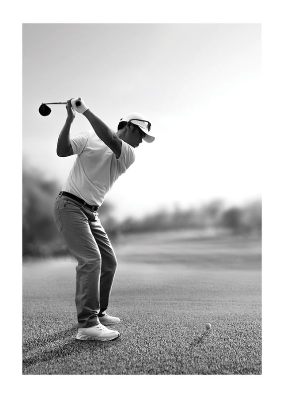 Plagát Golf Driver Swing