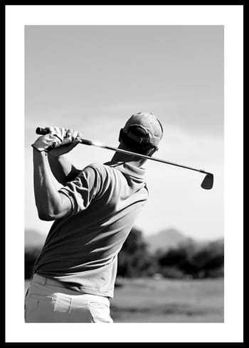 Poster Golf Iron Shot