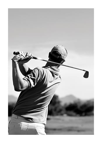 Plakat Golf Iron Shot