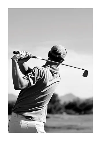 Poster Golf Iron Shot
