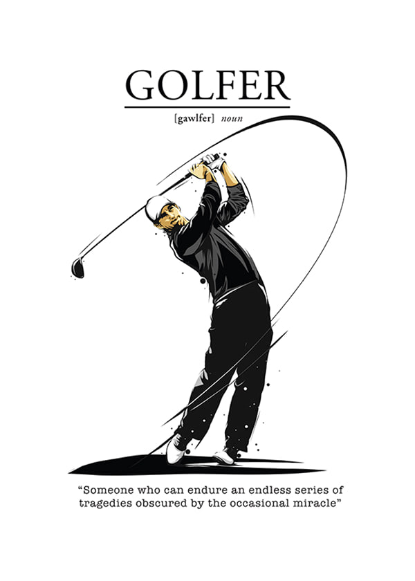 Plakāts Golfer Explained