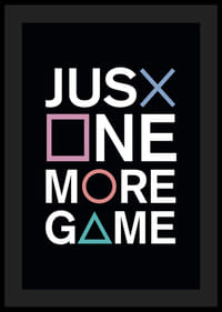 Graafinen teksti ja värilliset Playstation-symbolit mustalla pohjalla-0