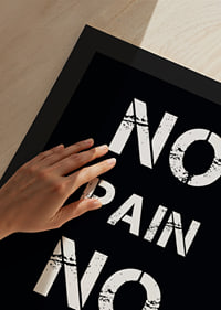 Graphic text with worn white letters on a black background-9