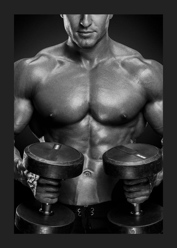 Poster Dumbbells Fitness