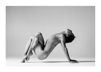 Poster Practicing Yoga No2
