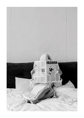 Plagát Reading In Bed