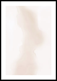 Abstract watercolor in beige and light brown tones on white-0