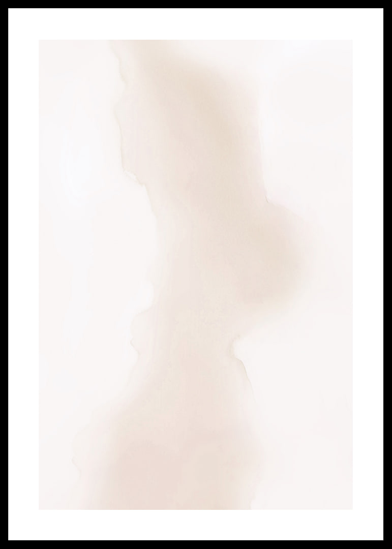 Abstract watercolor in beige and light brown tones on white-12