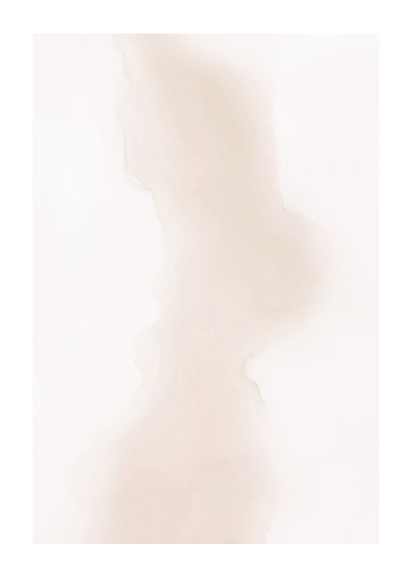 Poster Watercolor Faded Brown No1