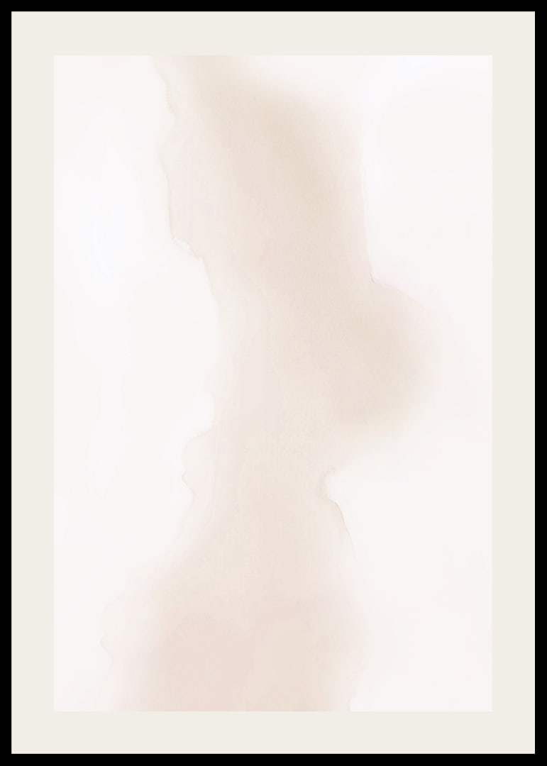 Abstract watercolor in beige and light brown tones on white-12