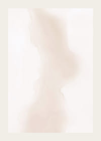 Aquarelle abstraite dans les tons beige et marron clair sur fond blanc-3